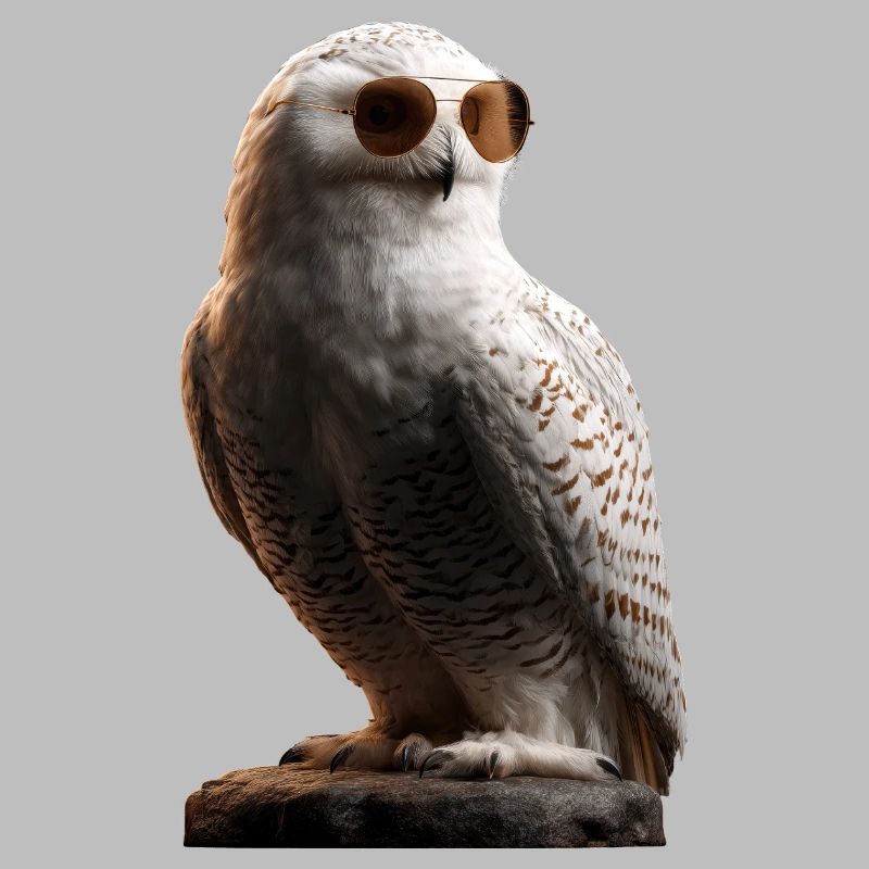 Schneeeule Weiße Eule Kauz Uhu Owl Schnee Eulen