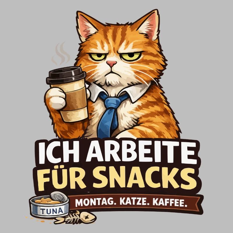 I work for Snacks – Office Cat