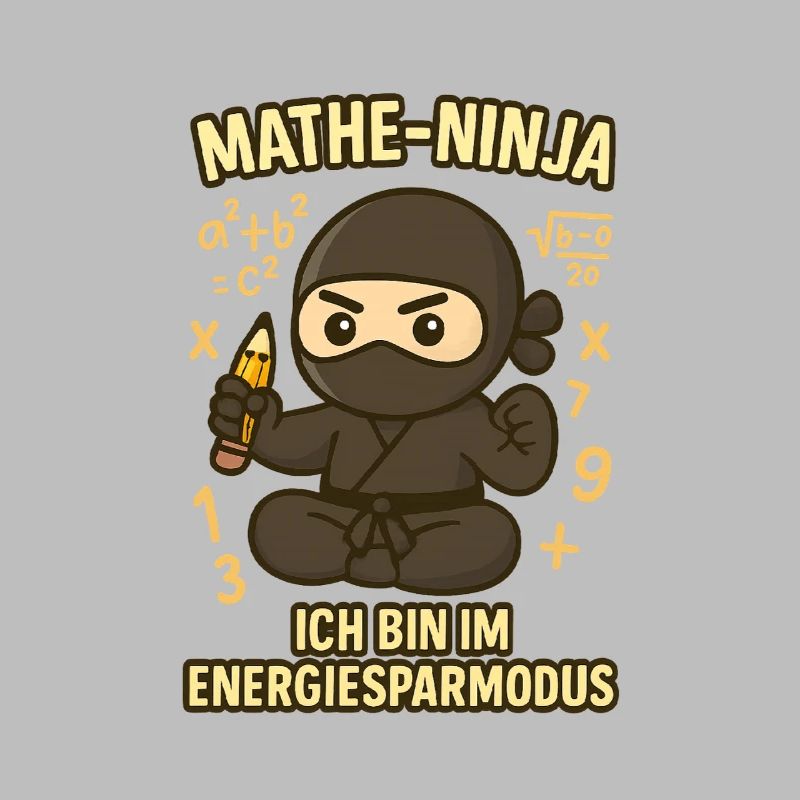 Ninja drôle de maths pour professeur de maths