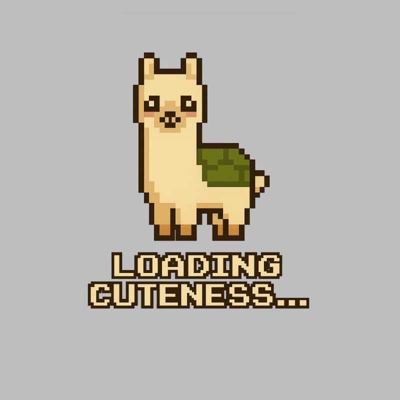 Pixel-Lama: Laden der Niedlichkeit