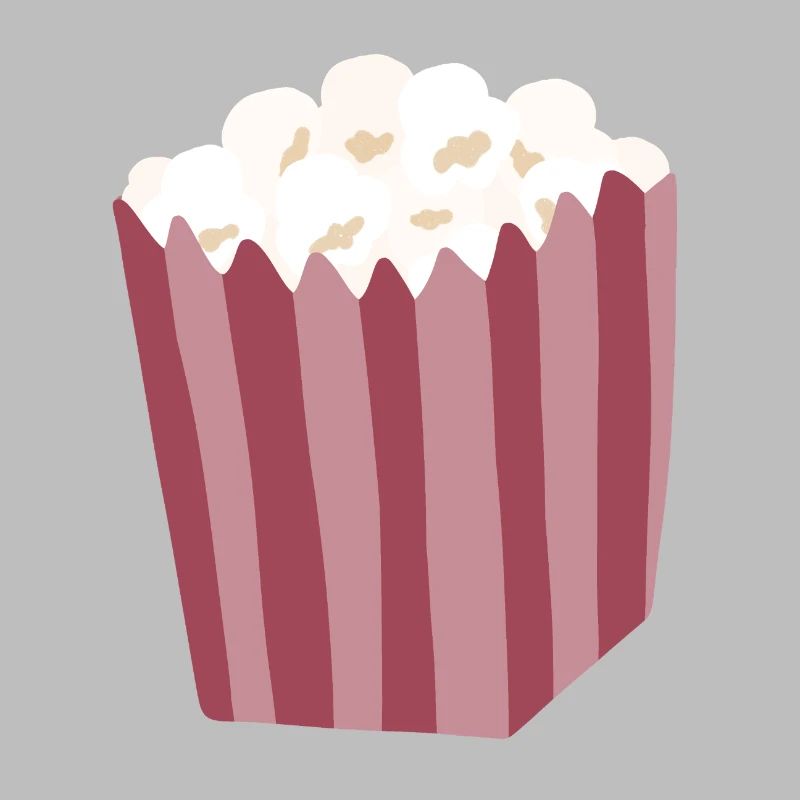 Popcorn Box Illustration