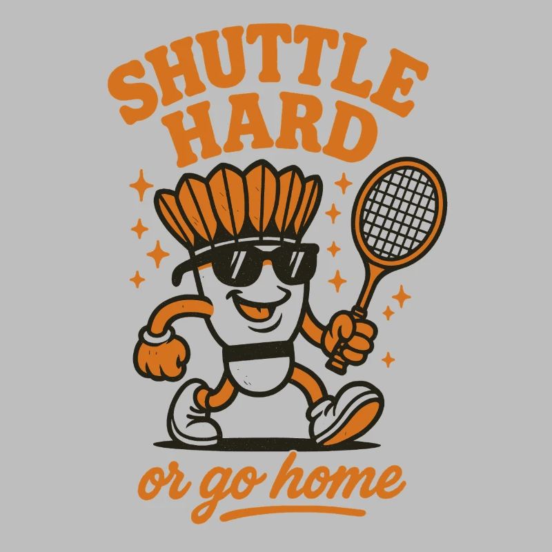 Shuttle Hard | Badminton Motivation Spruch