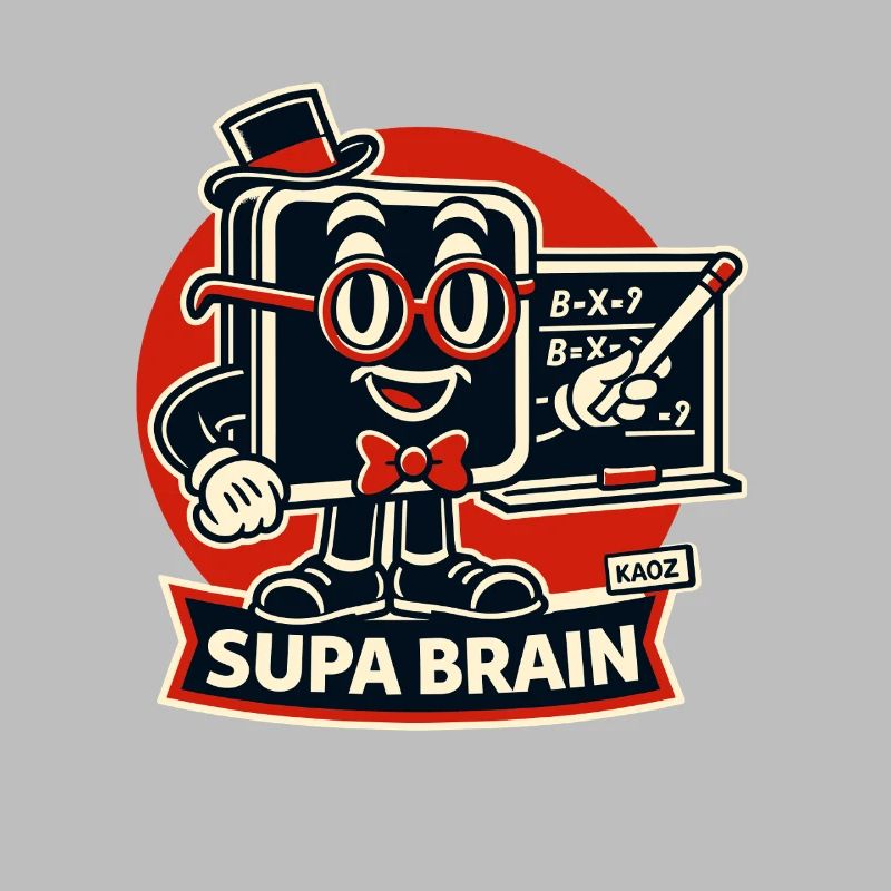 Supa Brain Gehirn Mathe Held