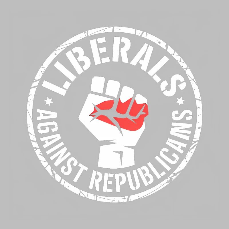Liberali contro Repubblicani - Antifascist Tee