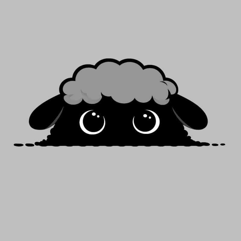 Cloudy sheep gaze