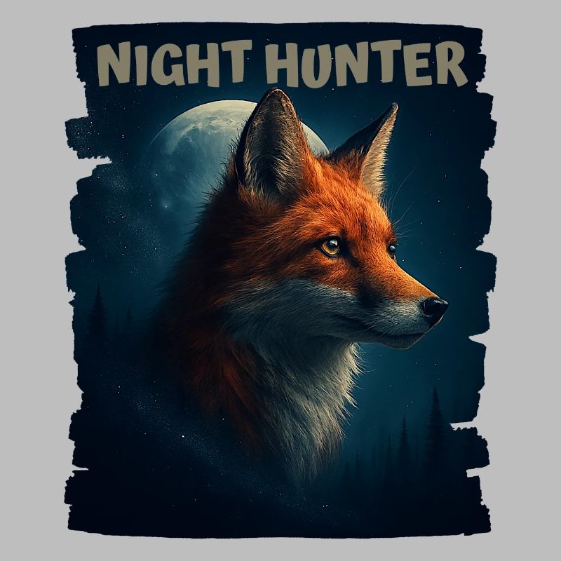 Fuchs im Nachtwald