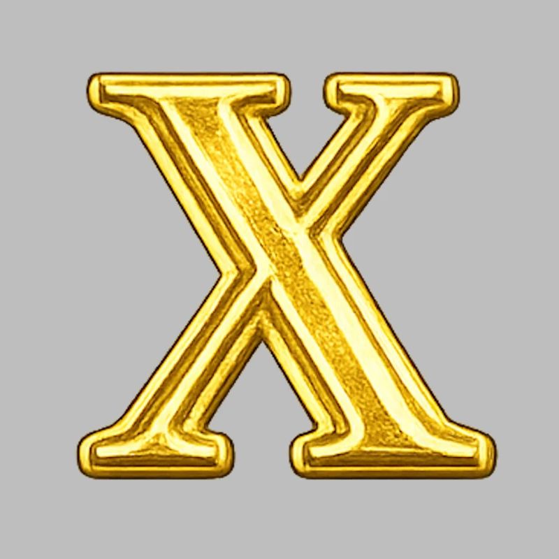 Emblème X Or