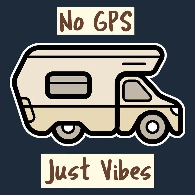 Graphique simple de camping-car — Pas de GPS, juste des vibrations 🚐
