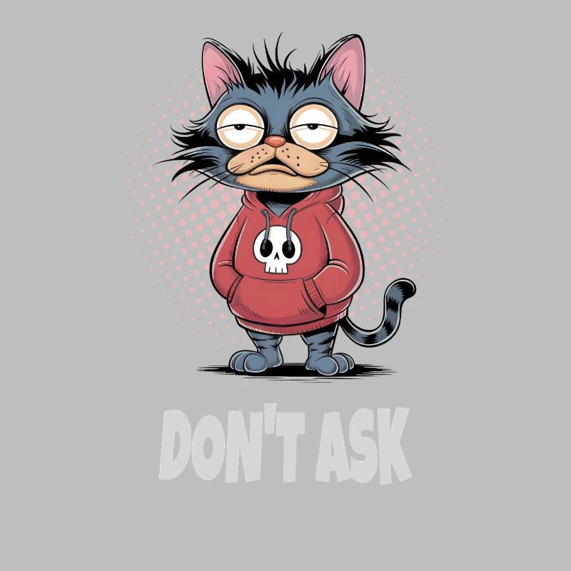 Ne demandez pas au chat – Drôle de phrase de chat