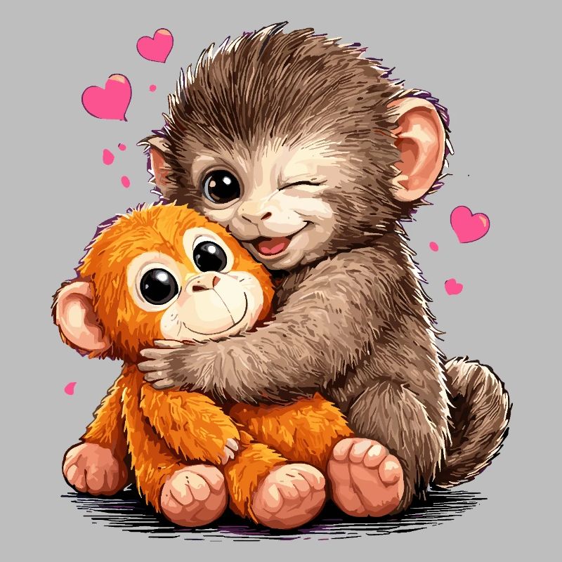 Monkey Punch Funny Gift Cute