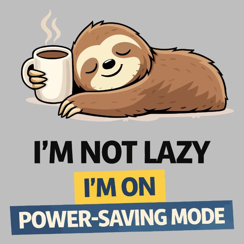 Sloth Power Saving Mode Tee