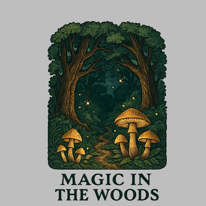 Forest Magic Mushroom Landscape