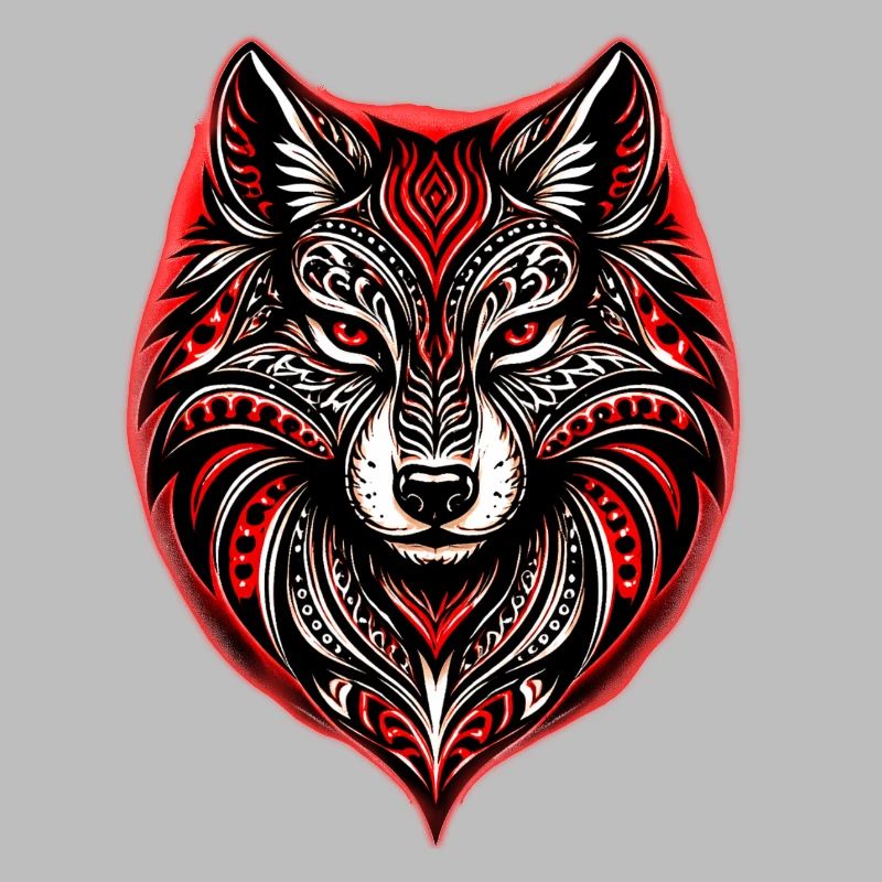 Rot-Schwarzer Stammeswolf