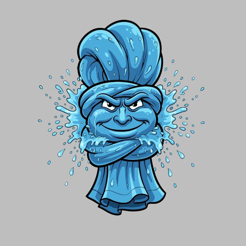 Serviette Ninja Bleue