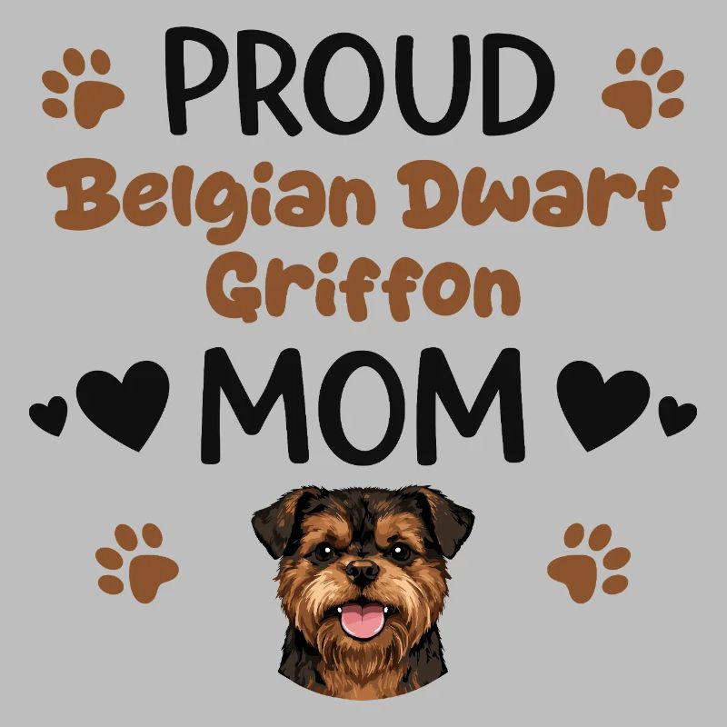 Stolze Griffon Mutter, Belgischer Zwerggriffon