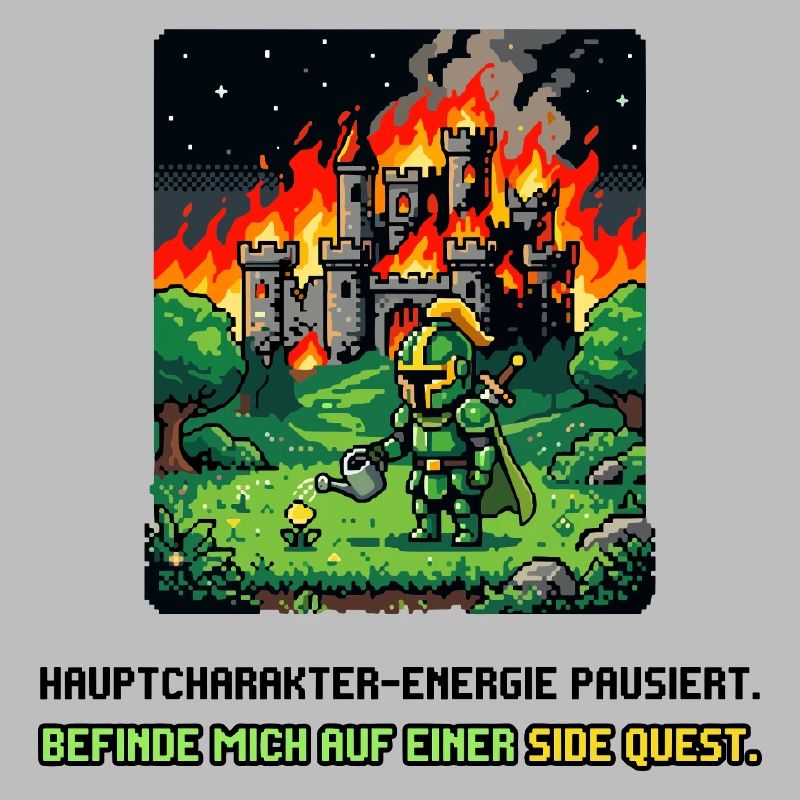Side Quest Pause Gaming Spruch