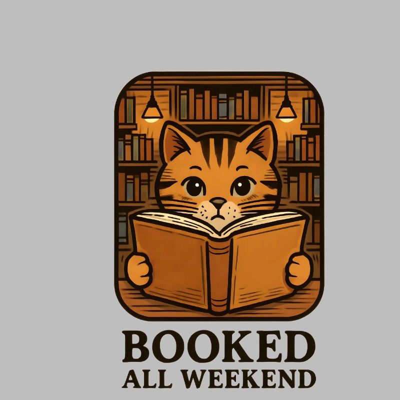 Le chat de lecture sur l’étagère