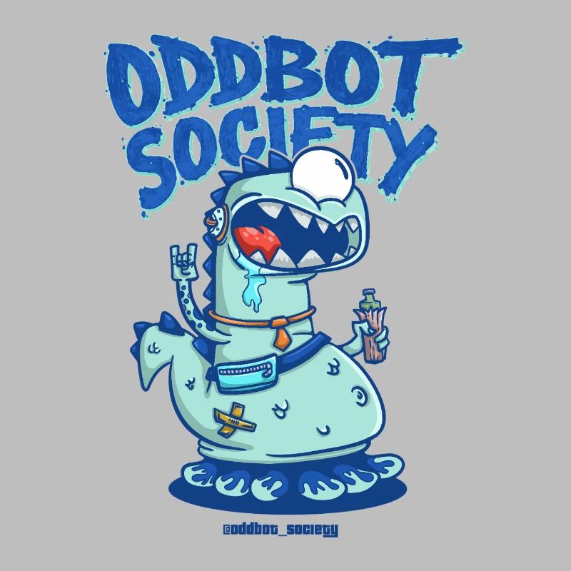 SOCIÉTÉ ODDBOT Dino-Robot Bleu