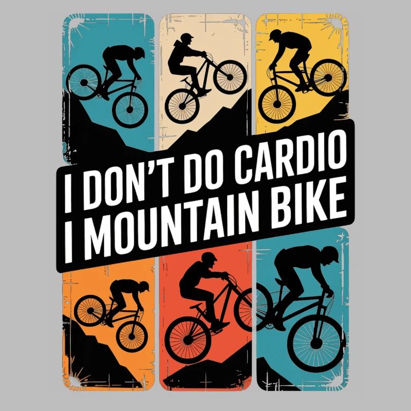 VTT, Descente, Action du cyclisme