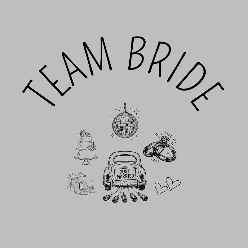Wedding Team Bride Clip Art