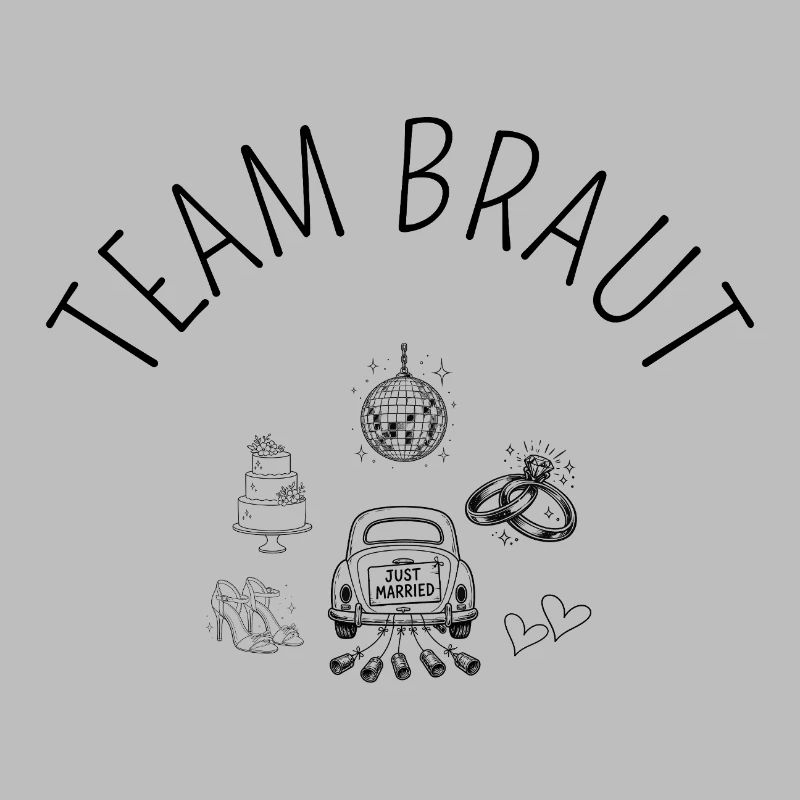 Wedding Team Bride - Clip Art