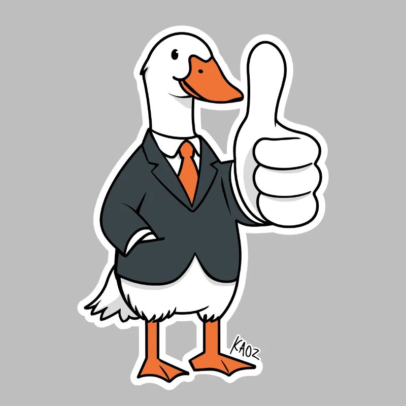 Dapper Duck in a Suit