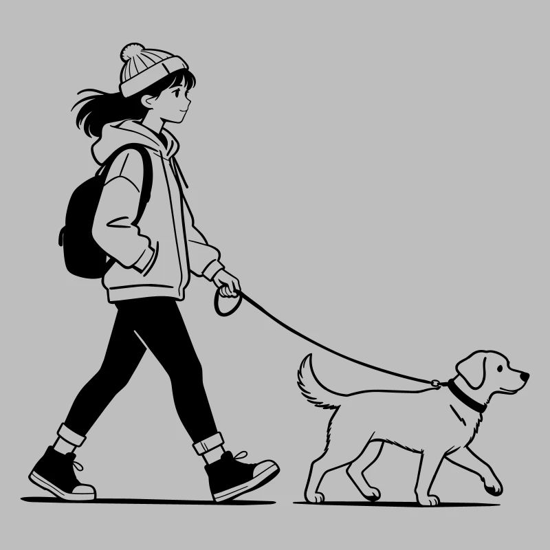 Gassi gehen mit dem Hund