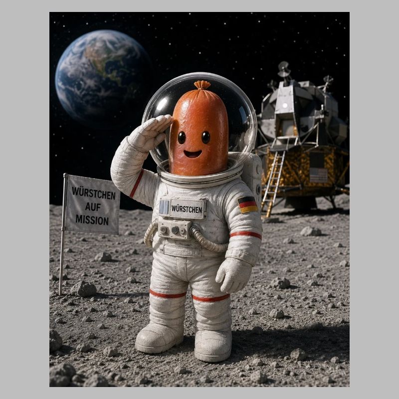 Astronaut Würstchen 2