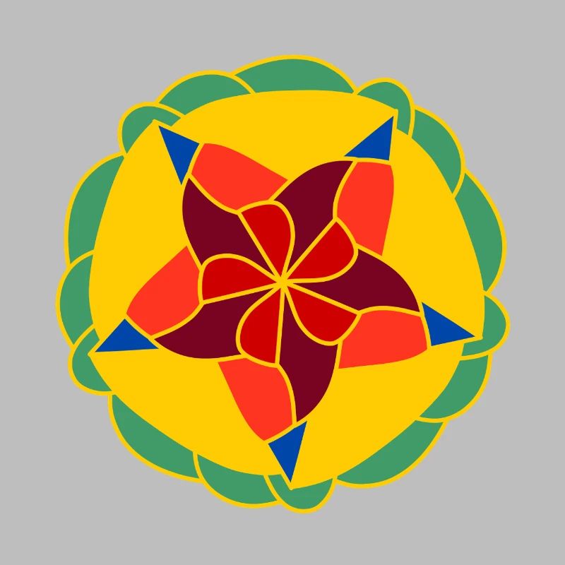 Geometrisch Helles Mandala