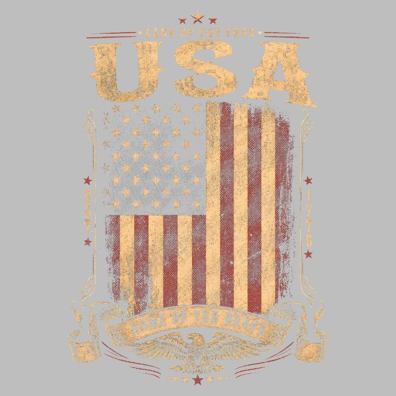 Vintage US Flags Crest