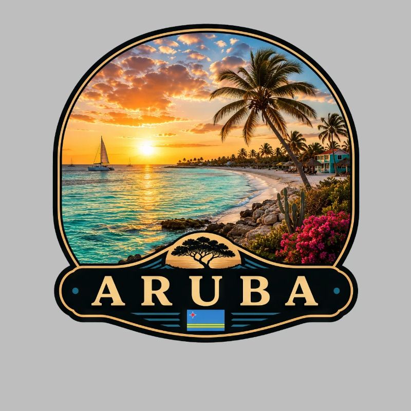Aruba Eagle Beach Divi Divi Baum Karibik Tropisch 