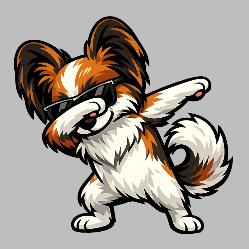 Dabbing Butterfly Dog