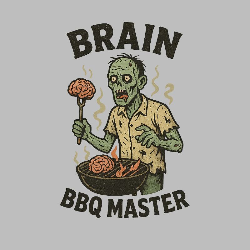 Zombie Grill Master Brain BBQ