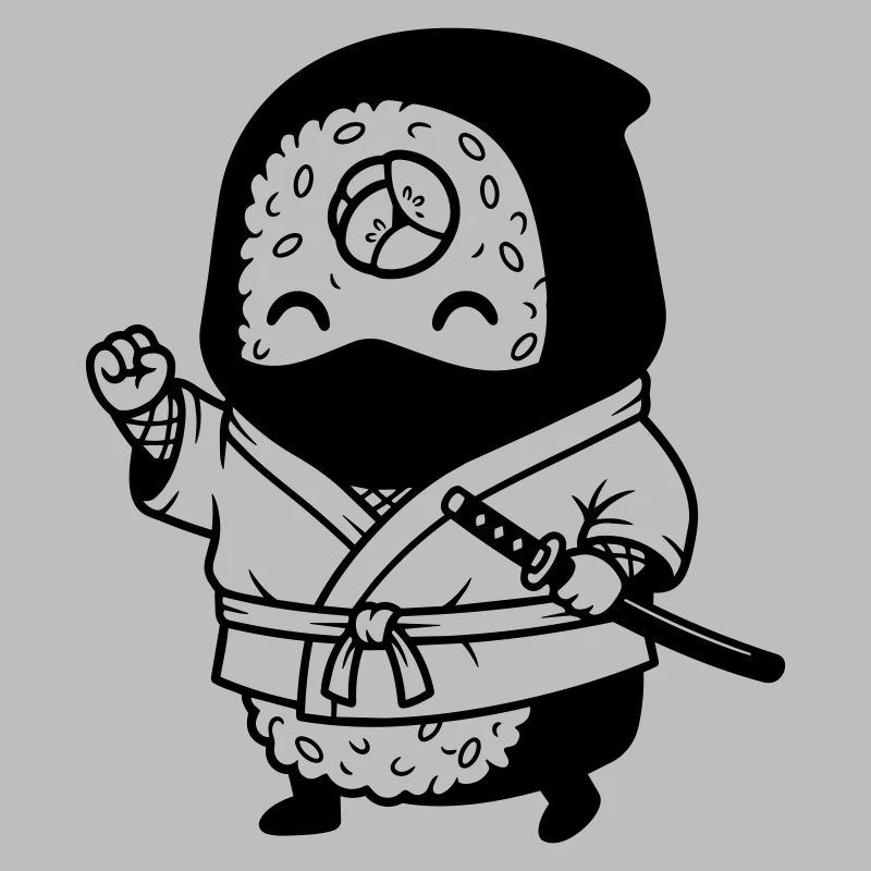 Sushi Samurai Kawaii