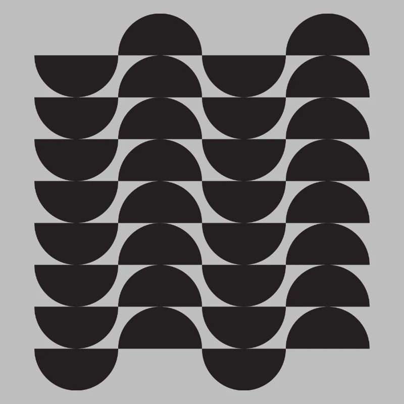 Noir Wave Geometric Grid