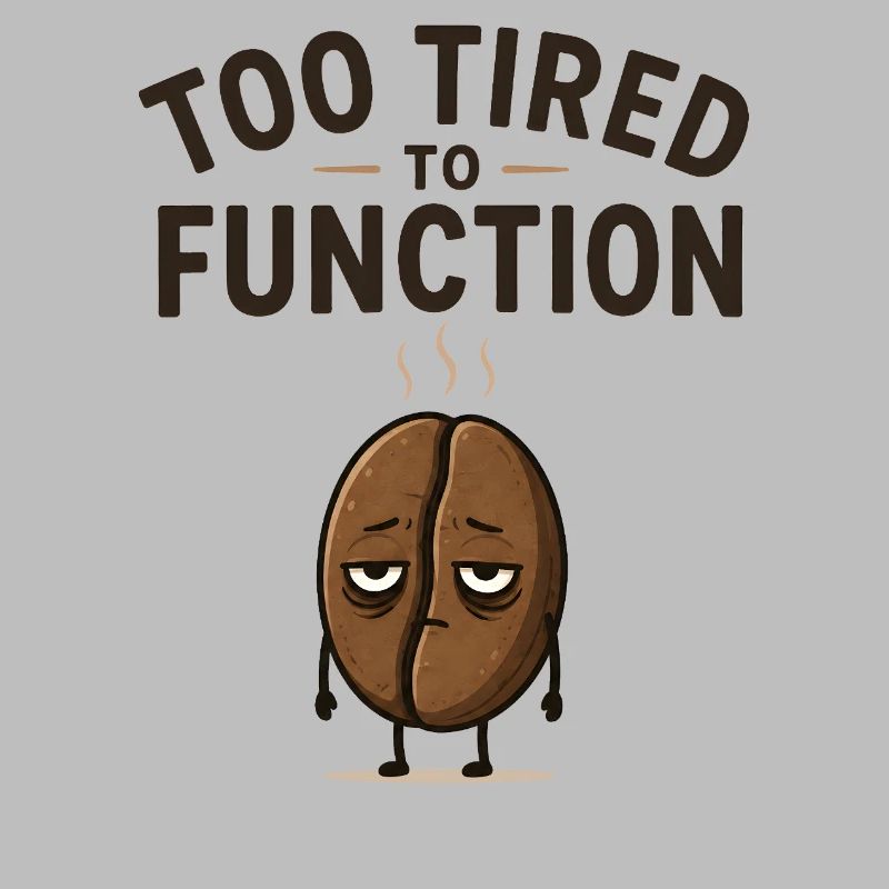 Too tired to function - Cute coffee bean gift idea