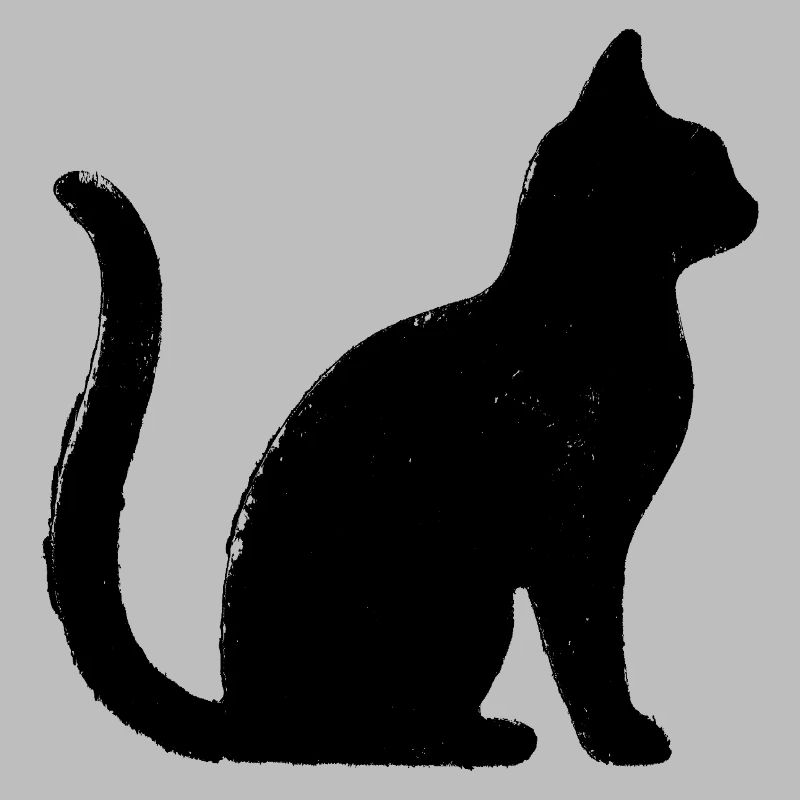 Katze - Silhouette SCHWARZ