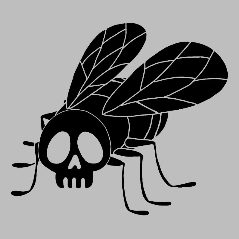 Fly skull (black)