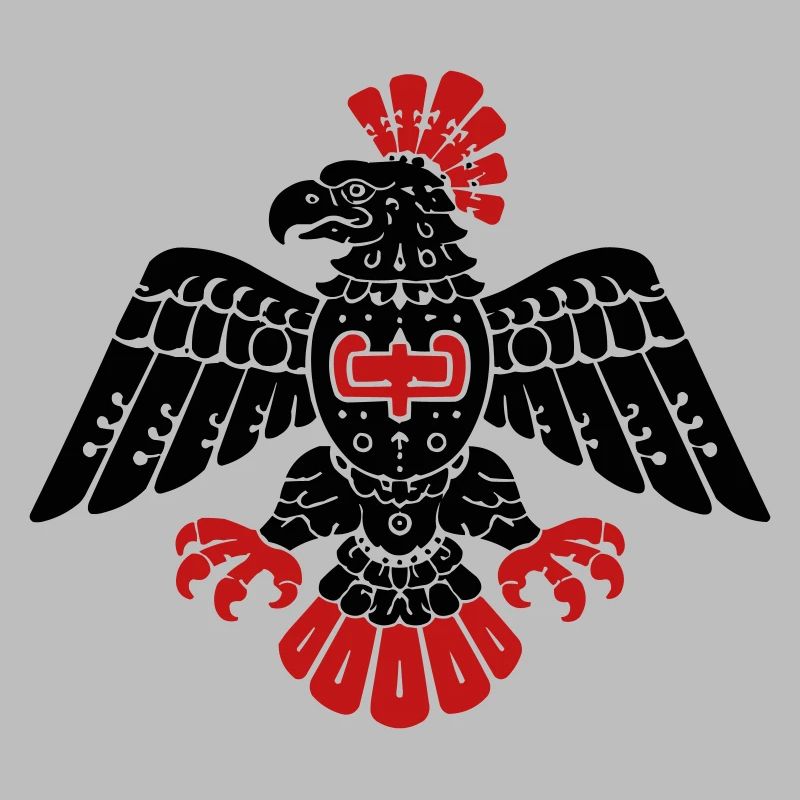 Aztec Eagle Totem Pattern