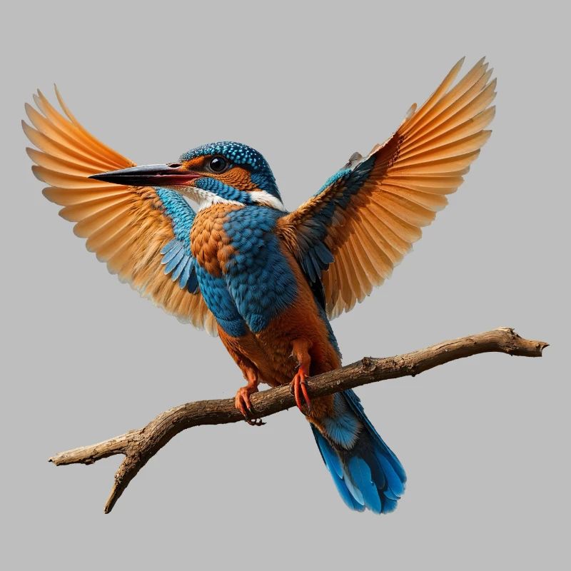 Lebhafter Eisvogel im Flug