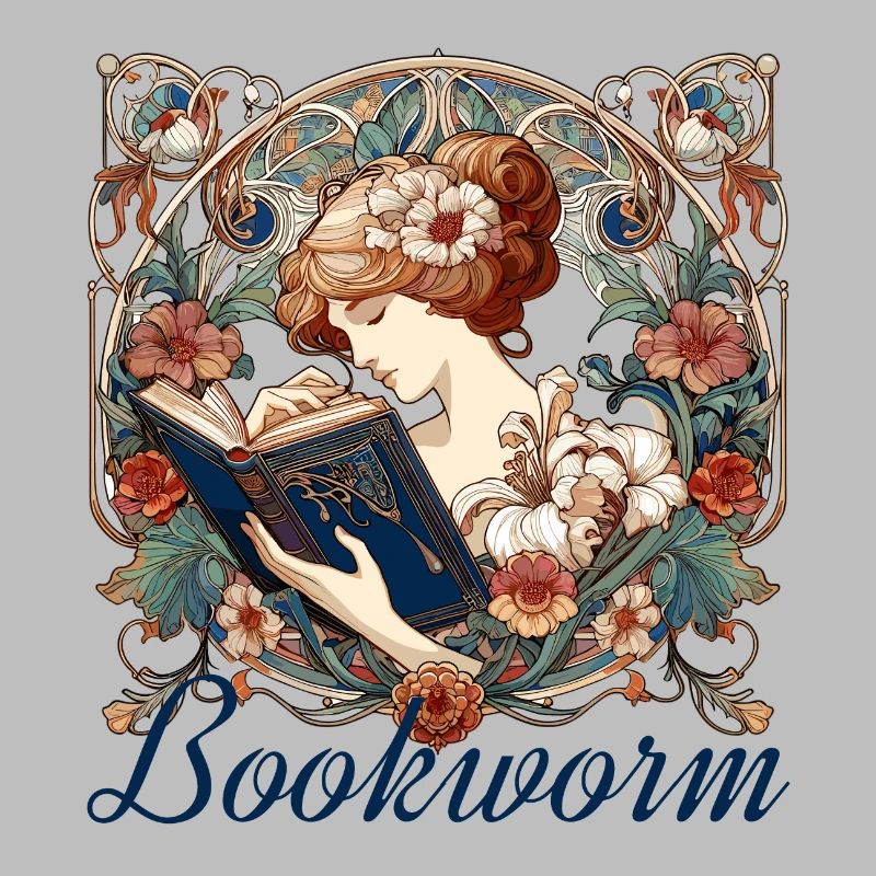 Bookworm Woman Reading Browsing Gift