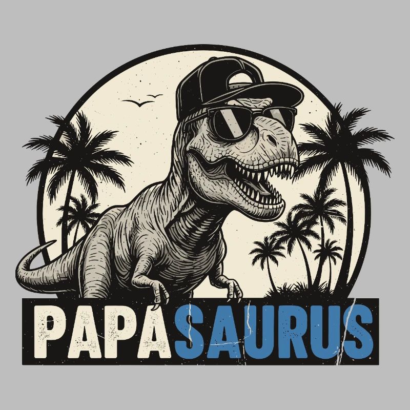 Papasaurus – Cool T-Rex Father Design