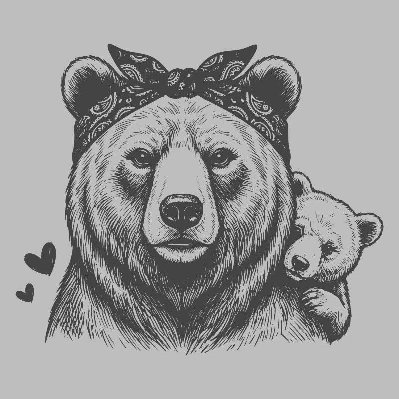 Mama Bär mit Kind