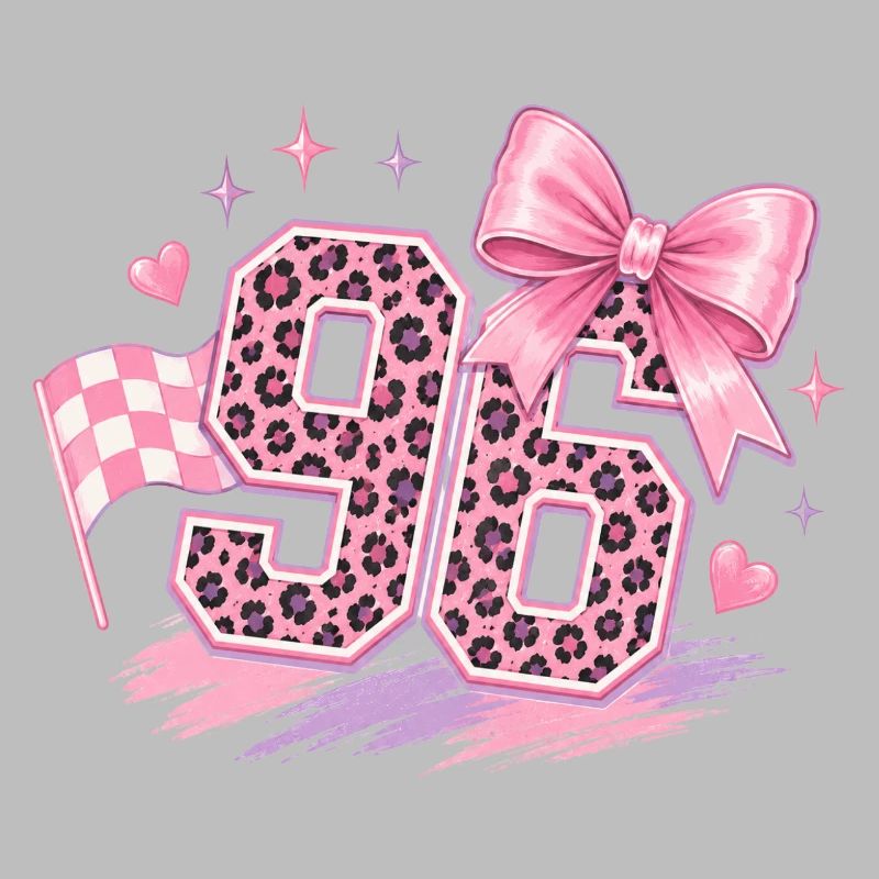Leopard Pink 96 Glitzer