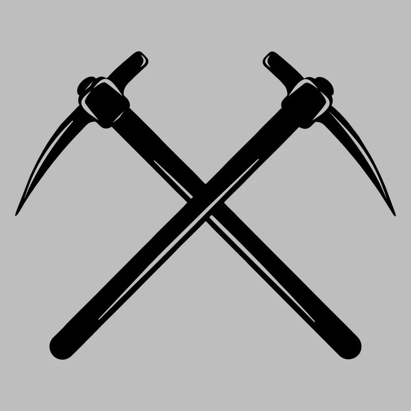 Deux pioches croisées