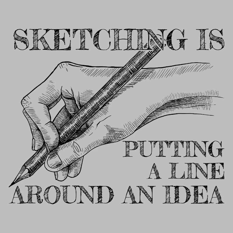 Cool Artist A Line Around An Idea Painter Gift
