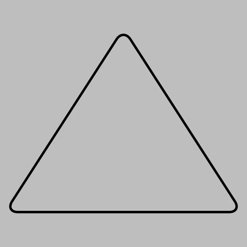 Triangle with rounded corners