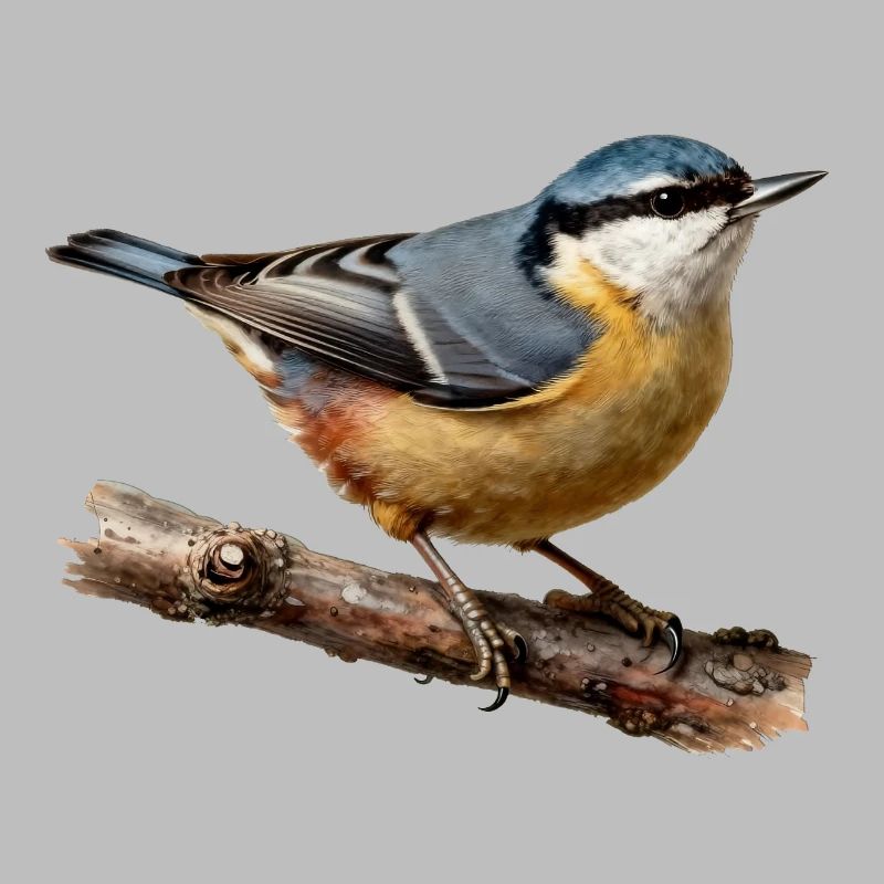 Nuthatch on branch