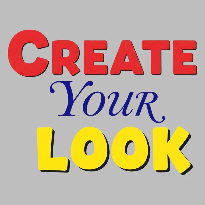 Conception créative de texte coloré vif