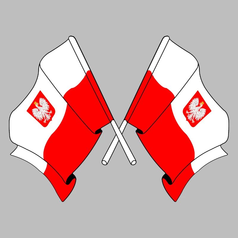 Deux drapeaux Pologne
